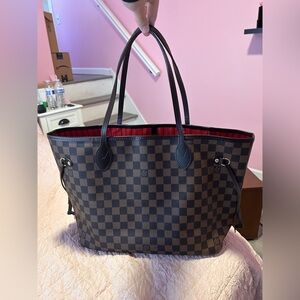 Authentic Louis Vuitton Neverfull MM Damier Ebene